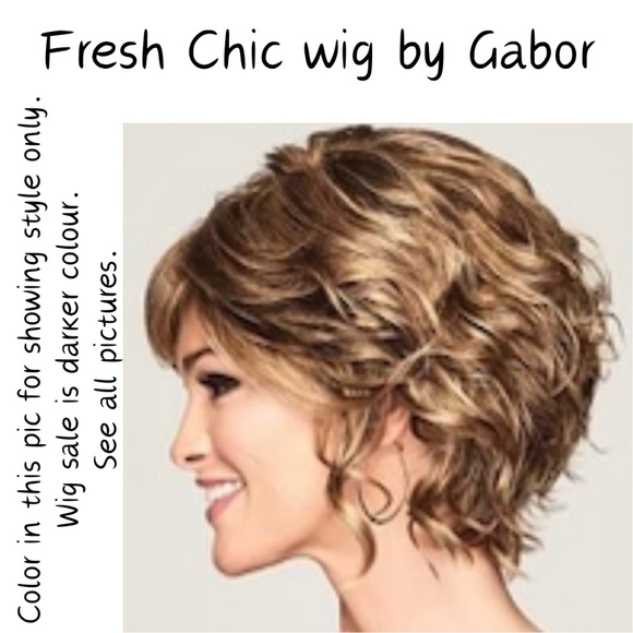 NWT Fresh Chich synthetic wig by Gabor in Dark Chocolate Colour - Picture 2 of 15